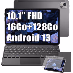 Blackview Tab 13 Pro Tablette Tactile Android 13 10.1 16Go+128Go-SD 1To 7680mAh(18W) 13MP+8MP 4GWiFiDual SIM Gris Avec Clavie ...