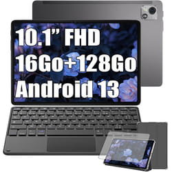 Blackview Tab 13 Pro Tablette Tactile Android 13 10.1 16Go+128Go-SD 1To 7680mAh(18W) 13MP+8MP 4GWiFiDual SIM Gris Avec Clavier