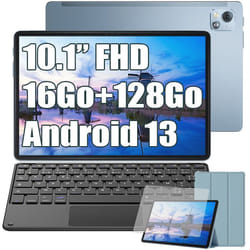Blackview Tab 13 Pro Tablette Tactile Android 13 10.1 16Go+128Go-SD 1To 7680mAh(18W) 13MP+8MP 4GWiFiDual SIM Bleu Avec Clavier