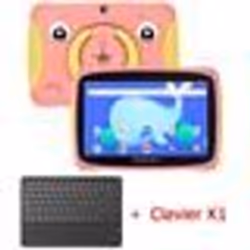 Blackview Tab 3 Kids Tablette Enfants Android 13 7 60HZ 4Go+32Go-SD 1To 3280mAh WiFi Éducative Tablette Rose Avec Clavier K1