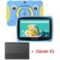 Blackview Tab 3 Kids Tablette Enfants Android 13 7 60HZ 4Go+32Go-SD 1To 3280mAh WiFi Éducative Tablette Bleu Avec Clavier K1