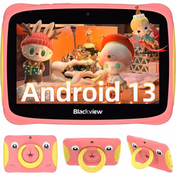 Tablette Tactile Enfant - Blackview - Tab 3 Kids - 7 - Android 13 - 4Go RAM - 32Go Stockage - Rose