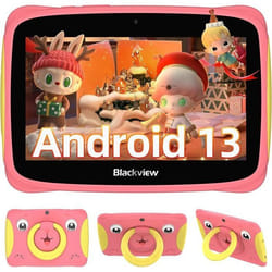 Tablette Tactile Enfant - Blackview - Tab 3 Kids - 7 - Android 13 - 4Go RAM - 32Go Stockage - Rose
