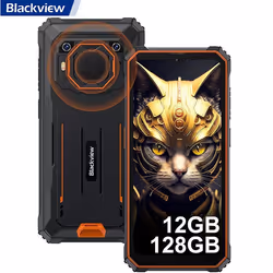 Téléphone Portable Incassable Blackview BV6200 Pro Android 13 656 HD+ 13000mAh/18W 12Go+128Go 13MP ÉtanchéFace IDDual SIM