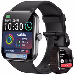 Blackview R50 Montre Connectée avec Moniteur de Sommeil et de fréquence Cardiaque 100+ Modes Sportifs - Noir
