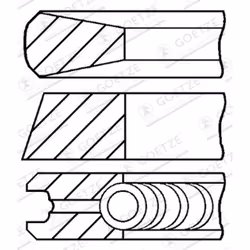 Jeu de segments de piston GOETZE 08-325507-00