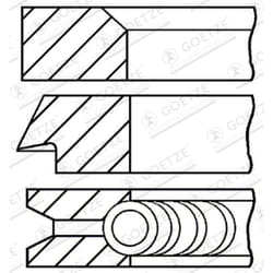 Jeu de segments de piston GOETZE 08-106507-00