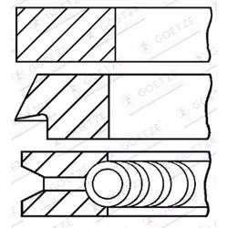 Jeu de segments de piston GOETZE 08-101400-00