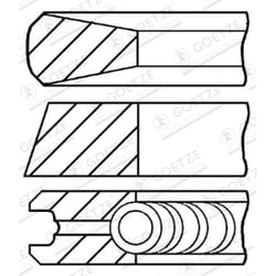 Jeu de segments de piston GOETZE 08-103200-00