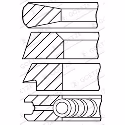 Jeu de segments de piston GOETZE 08-178800-00