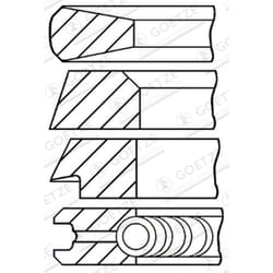 Jeu de segments de piston GOETZE 08-279600-00