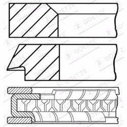 Jeu de segments de piston GOETZE 08-305500-00