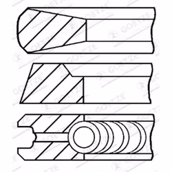 Jeu de segments de piston GOETZE 08-319000-10