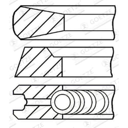 Jeu de segments de piston GOETZE 08-319000-10