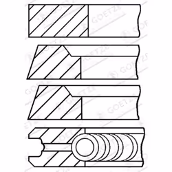 Jeu de segments de piston GOETZE 0832200000