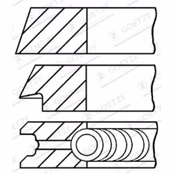 Jeu de segments de piston GOETZE 08-701000-00