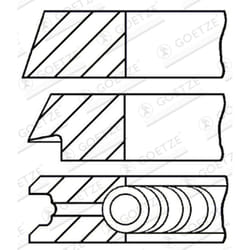 Jeu de segments de piston GOETZE 08-701000-00