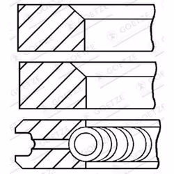 Jeu de segments de piston GOETZE 08-170700-10