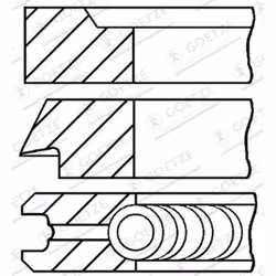 Jeu de segments de piston GOETZE 08-287800-00