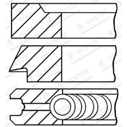 Jeu de segments de piston GOETZE 08-287800-00