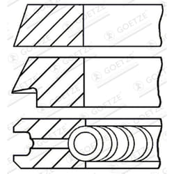 Jeu de segments de piston GOETZE 08-325100-00