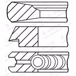 Jeu de segments de piston GOETZE 08-325600-00