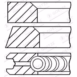 Jeu de segments de piston GOETZE 08-405200-00