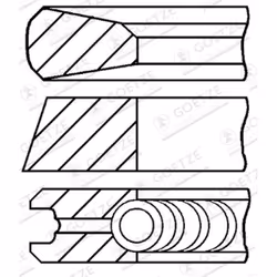 Jeu de segments de piston GOETZE 08-785200-00