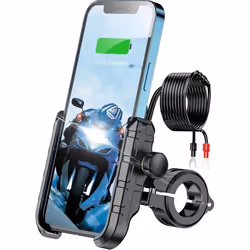 Support de téléphone pour moto - GENERIC - KEWIG - Chargeur USB QC 3.0 - Étanchéité IP66 - Rotation 360°