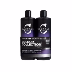 TIGI Shampoing avec après-shampoing Catwalk Fashionista - Cheveux blonds gris ou blancs - 2 x 750 ml