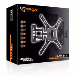 SBOX LCD-443 montage des affichages de messages 55" Noir