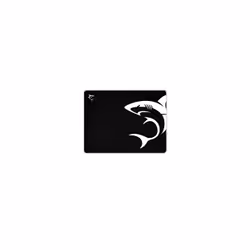 White Shark MP-1965 SHARK M, Noir, Blanc, Image, Caoutchouc, Textile, Tapis de souris de jeu