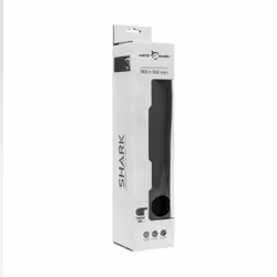 White Shark MP-1967 SHARK XL Tapis de souris de jeu Noir, Blanc