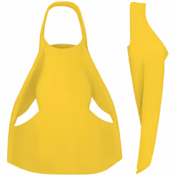 Finis EDGE, Jaune, Palmes de natation, XL, Silicone, Jaune, Silicone