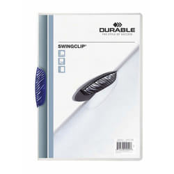 Durable SWINGCLIP protège documents Bleu foncé, Transparent