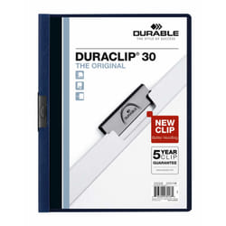 Durable DURACLIP protège documents Plastique Bleu