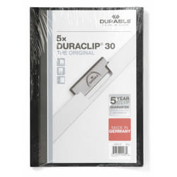 Durable DURACLIP protège documents Plastique Noir