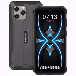 Blackview BV5300 Pro Téléphone Portable Incassable 4G 6.1 7Go+64Go 13MP+8MP 6580mAh NFC/Face ID/Dual SIM/Charge inversée - Gr ...