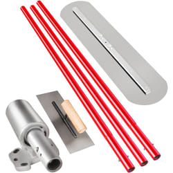 Truelle de macon 900x200 mm,Truelle De Beton en acier, truelle maconnerie 3 Poignees de 1.8 m Truelle de platrage Support Reglable Truelle de Platre