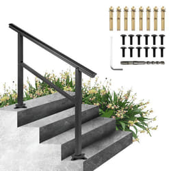 Main Courante - VEVOR - Rampe Escalier avec Base 121 cm - Garde-Corps Capacité 75 kg