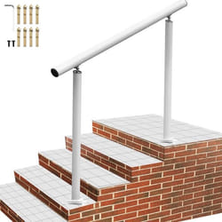 Rampe Escalier Extérieur - VEVOR - 121cm Main Courante Garde-Corps Aluminium 48cm