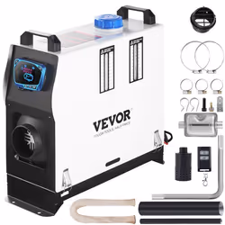 8kW 12V Chauffage dAir Diesel - VEVOR - Réchauffeur de Stationnement Interrupteur de LCD