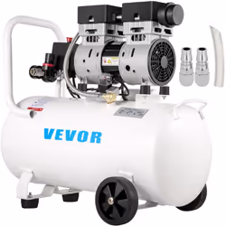 Compresseur d'Air 50 L Pompe sans Huile & Moteur en Cuivre & Ultra Silencieux Ce compresseur d'air peut être largement utilis ...