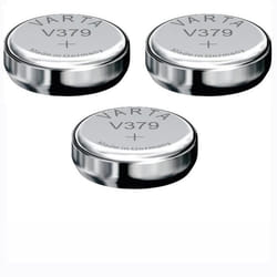 Varta 3 Piles oxyde argent V379 SR521SW SR43 379 155V