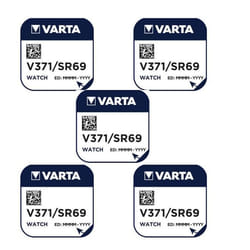 Varta 5 Piles oxyde argent V371 SR69 371 155V ( Accessoire alimentation ) -