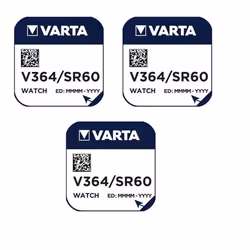 Varta 3 Piles oxyde argent V364 SR621 SR621SW 364 155V ( Accessoire alimentation ) -