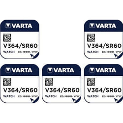 Varta 5 Piles oxyde argent V364 SR621 SR621SW 364 155V ( Accessoire alimentation ) -