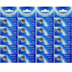 20 Piles Bouton Lithium CR1632 CR 1632 3V EUNICELL