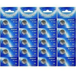 20 Piles Bouton Lithium CR1632 CR 1632 3V EUNICELL