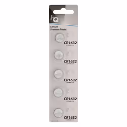 Piles Bouton Lithium - EUNICELL - CR1632 - 3V - Lot de 5 - Haute performance
